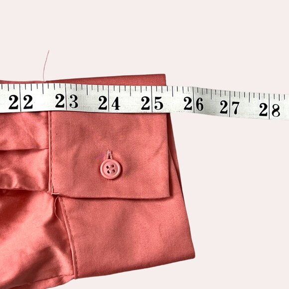 NWT Shirt Dress Eva Mendes NY&C Size XXL Coral Belted Button-Front Cotton Blend - Picture 15 of 16